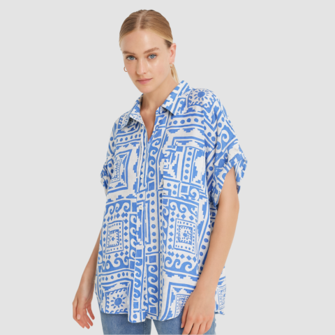 Women's Polyester Shirt with Pocket Half Raglan Sleeves